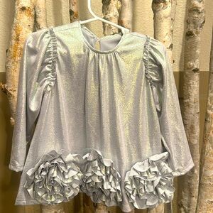 NWT Isobella & Chloe Size 2t, silver dress